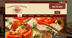 Desktop Screenshot of franzonespizza.com